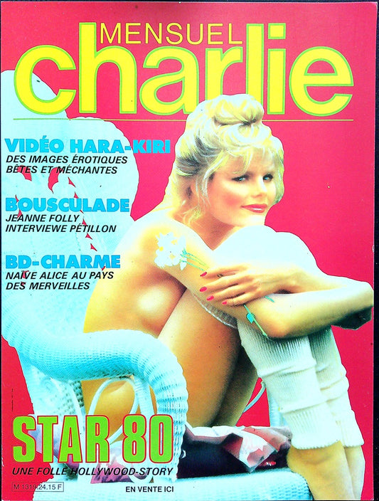 Affiche de Kiosque Plv Promo magazine Charlie Mensuel vintage Star 80