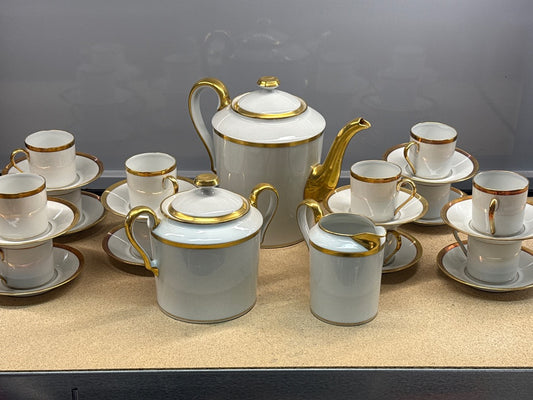 Service café – Ahrenfeldt – Vaisselle – Porcelaine blanche