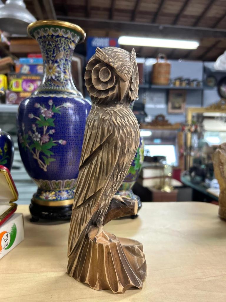 Statuette Bois Chouette / Hibou
