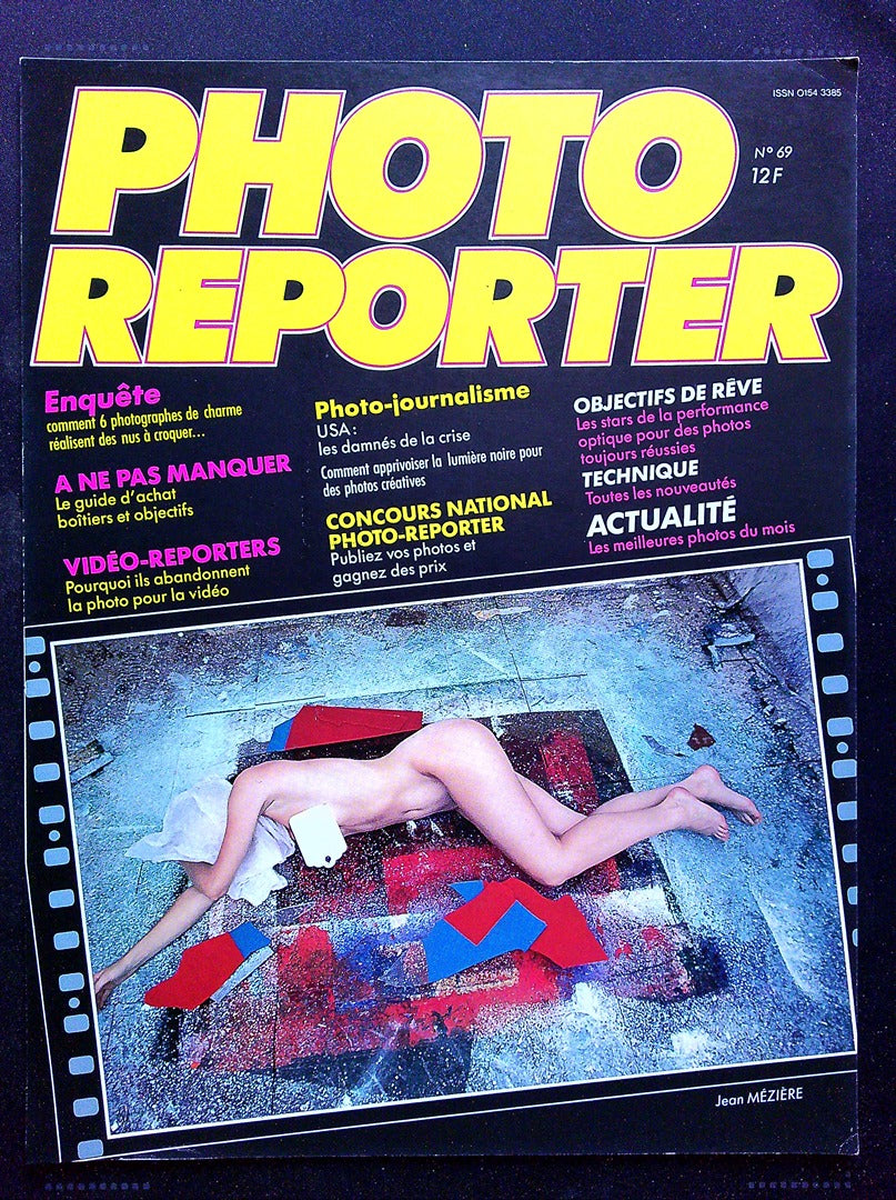 Affiche de Kiosque Plv Promo Magazine Photo Reporter N° 69 noir