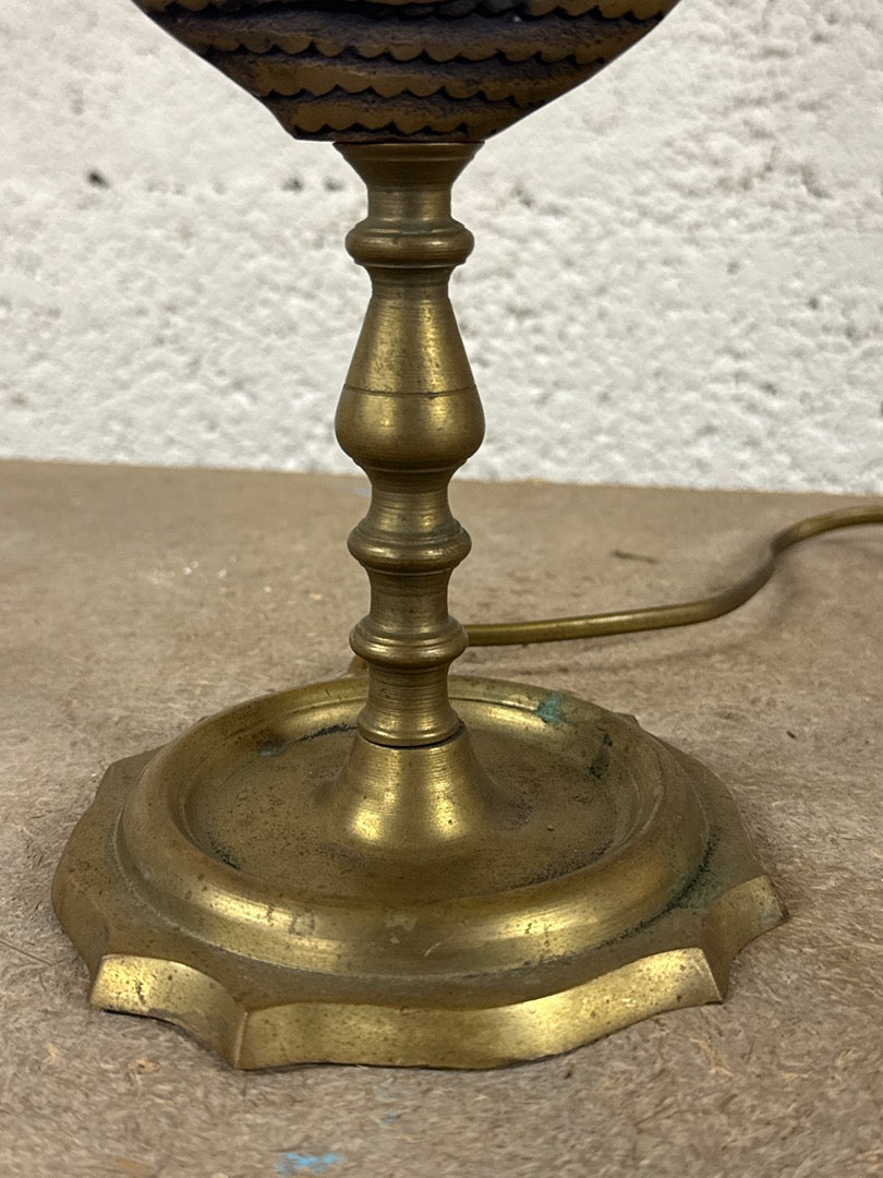 Lampe – Coq en laiton / Bronze