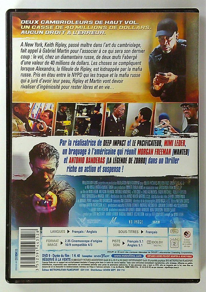 Dvd The Code Morgan Freeman Antonio Banderas Metropolitan