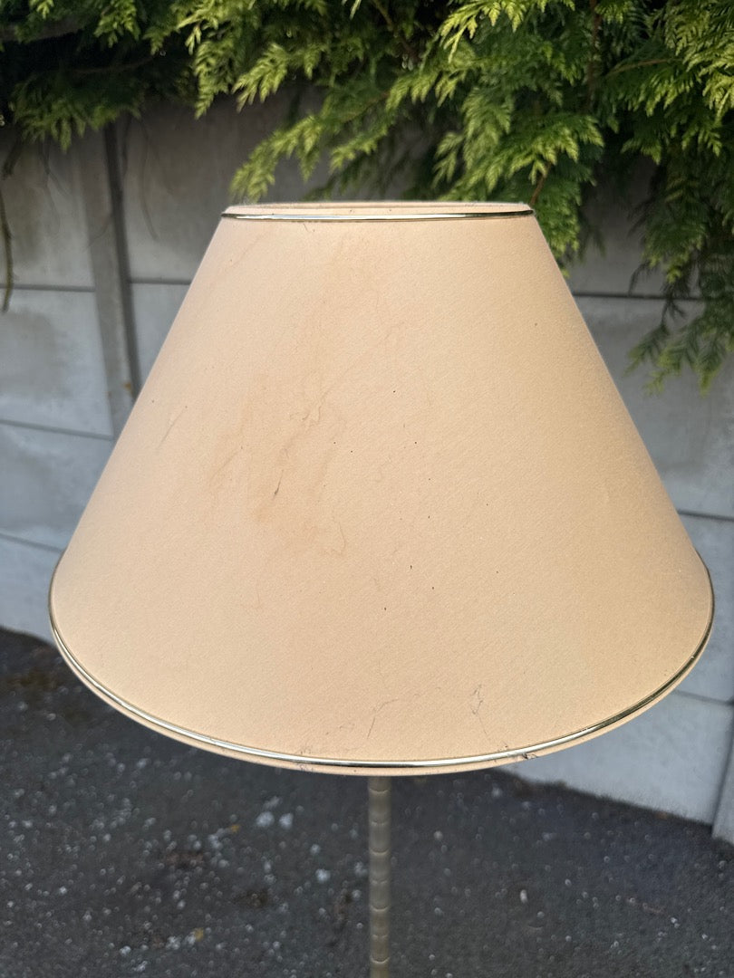 Lampadaire – Vintage – Luminaire – Laiton doré imitation bambou