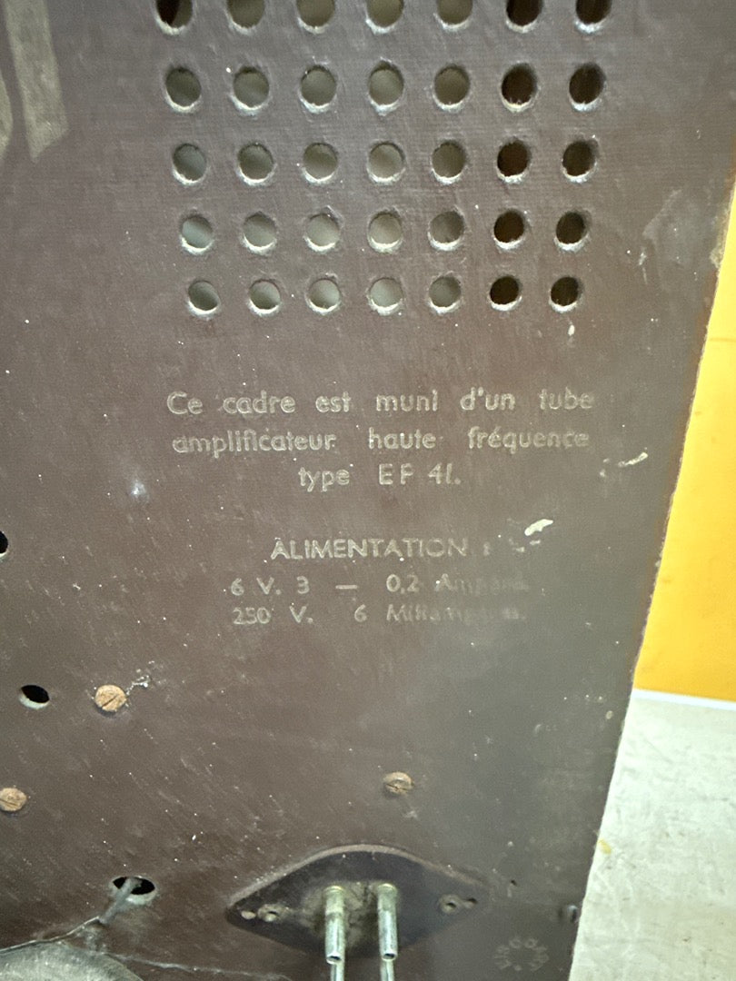 Cadre antenne Tsf – Radio Test – Ornement – Vintage d'époque