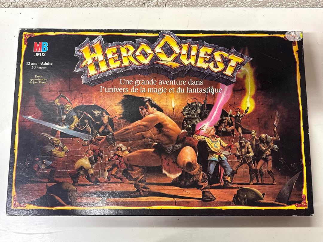 Heroquest Mb Games Workshop edition originale Fr 1989 Neuf sur grappes Non Dépunché