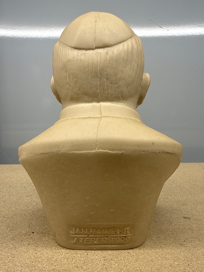 Buste – J. Teper – Ornements – Statue Jean-paul Ii crème