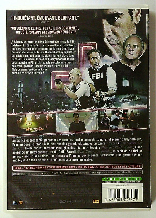 dvd Prémonitions Anthony Hopkins Colin Farrell
