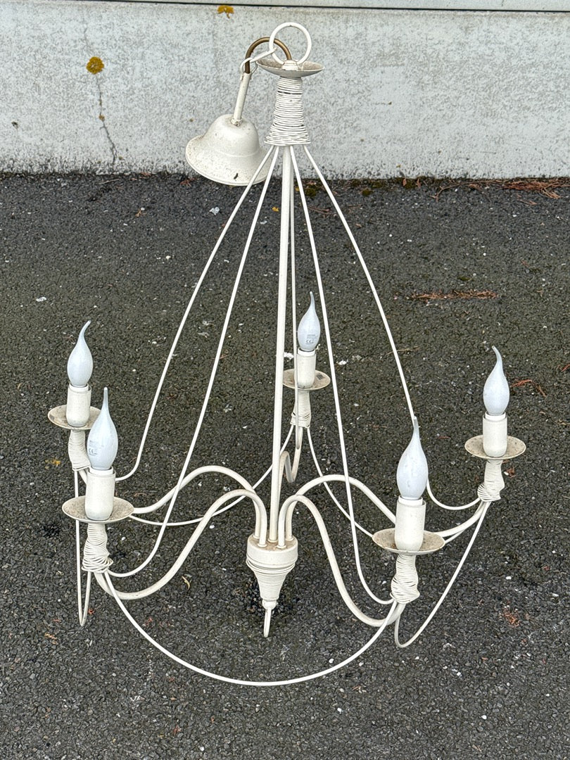 Lustre – Unopiù Arcadia – Luminaire – 5 branches blanc