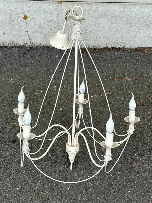 Lustre – Unopiù Arcadia – Luminaire – 5 branches blanc