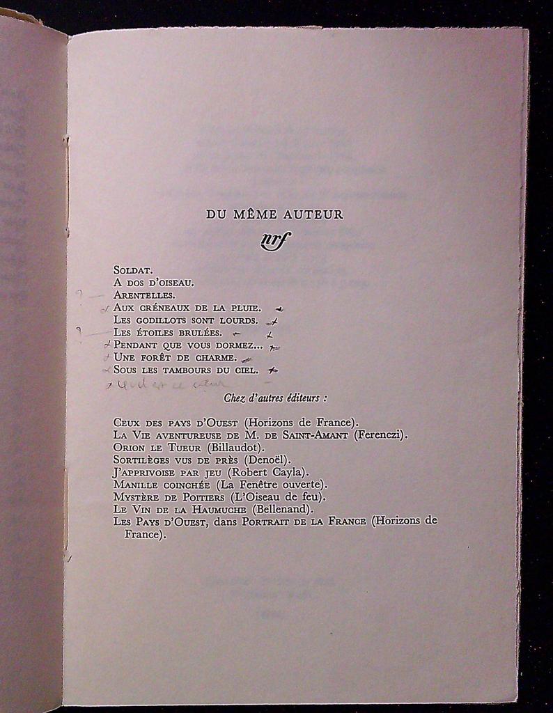 Livre Maurice Fombeure – Poésie – Édition originale