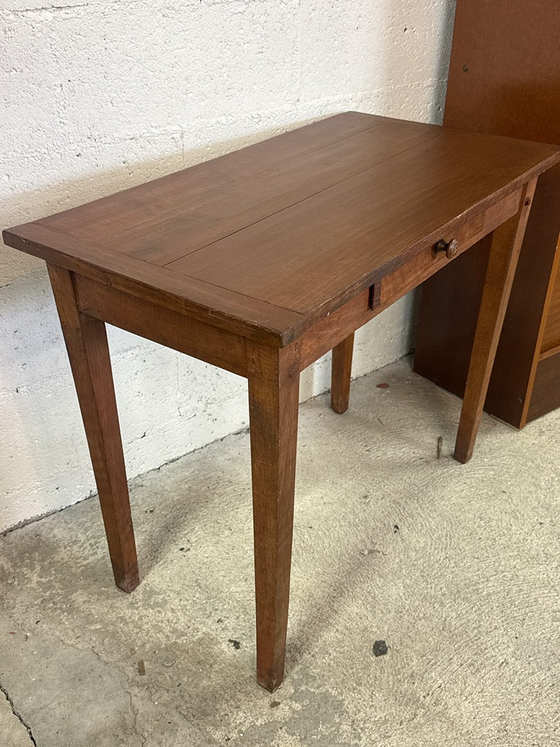 Petite table en bois – Bureau vintage avec tiroir