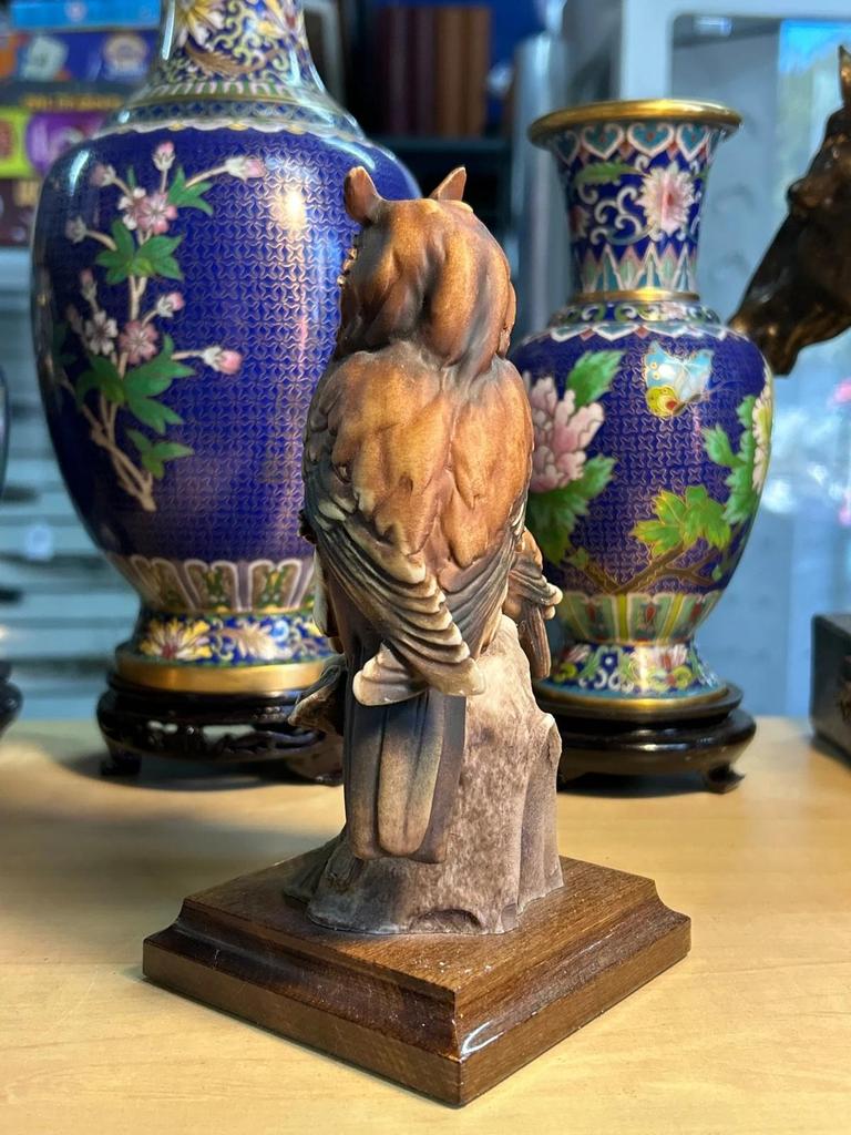 Statuette sculpté Chouette / Hibou signé Giuseppe Armani