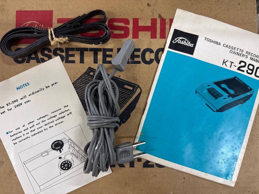 Magnétophone à cassette – Toshiba Kt-290 – Hi-fi – Vintage en boîte