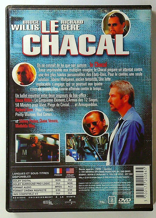 Dvd Le Chacal bruce Willis richard Gere thriller action