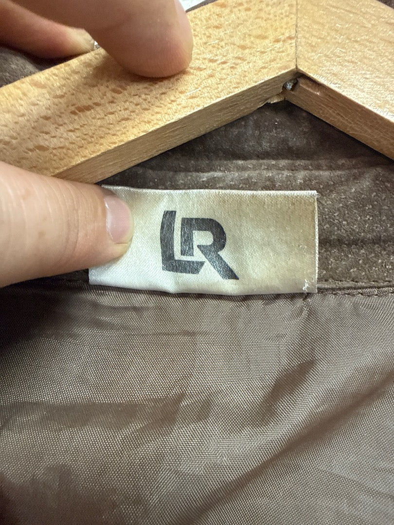 Veste Lr – Croute de cuir marron