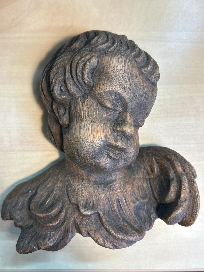 Sculpture Murale K. Wojczuk – Ange En Bois