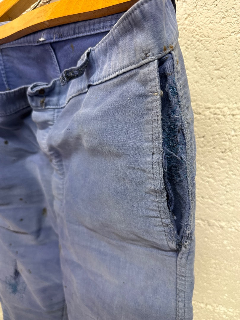 Pantalon de travail Le Mont St Michel – Bleu vintage