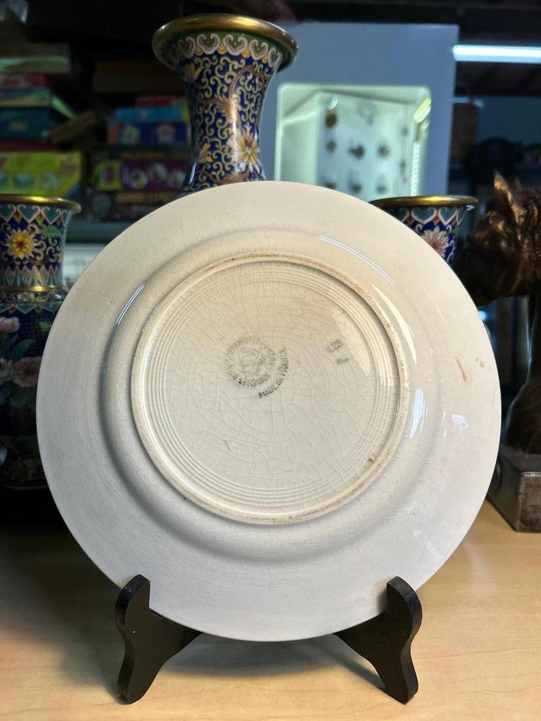 Ensemble de 7 Assiettes Ceranord Céramique du nord St Amand Made in France