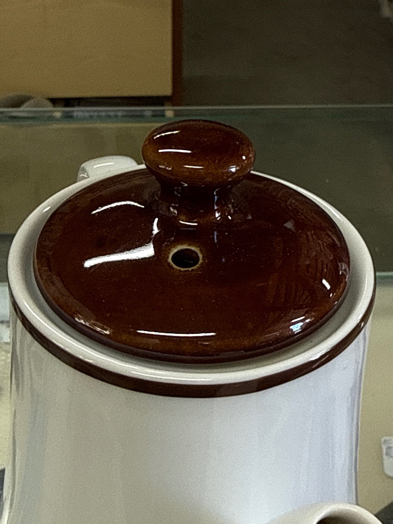 Cafetière – Melitta – Vaisselle – Vintage orange et blanche