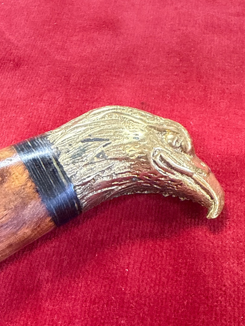 Couteau de chasse manche tête d'aigle – Étui en cuir