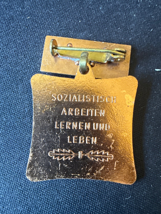 Médaille dorée Rda – Kollektiv der sozialistischen Arbeit – Collection – Insigne d'honneur vintage