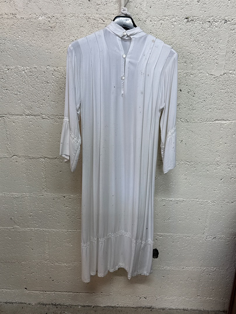 Robe blanche – Vintage longue dentelle