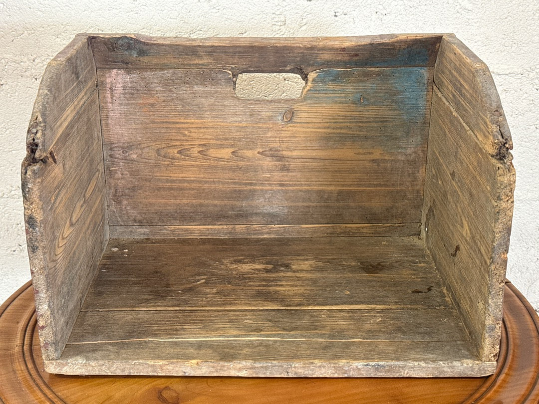 Caisse bois ancienne – Bac rangement vintage