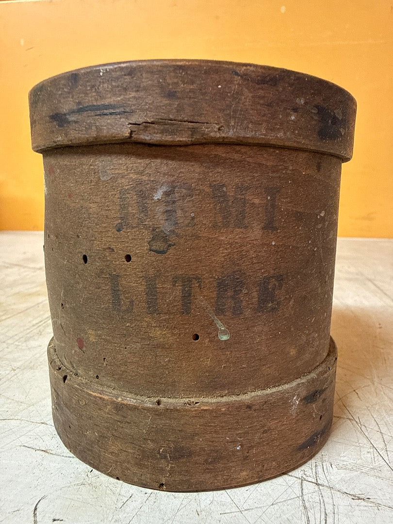 Mesure ancienne – Pot en bois litre