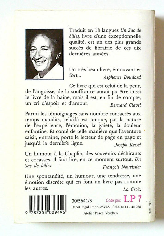 un sac de billes Joseph Joffo Livre de Poche
