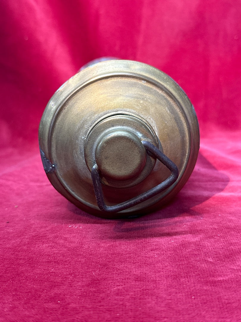 Ancienne bouillotte militaire ou Bidon en laiton Valor Lyon