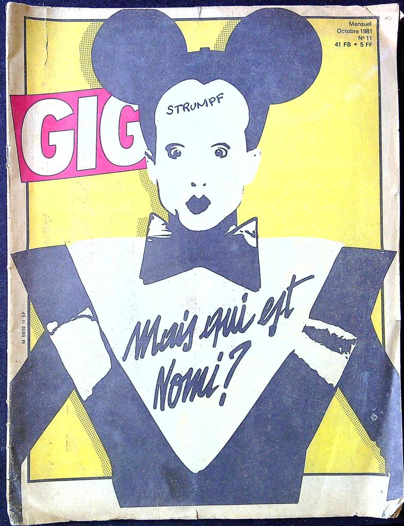 Magazine – Gig n°11 Octobre 1981 – Musique – Klaus Nomi Grace Jones