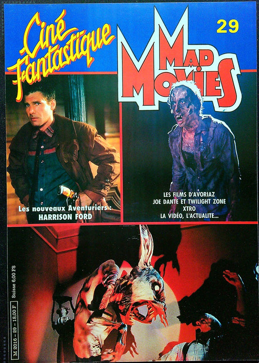 Affiche de Kiosque Plv Promo magazine Mad Movies n°29 Ciné Fantastique Harrison Ford