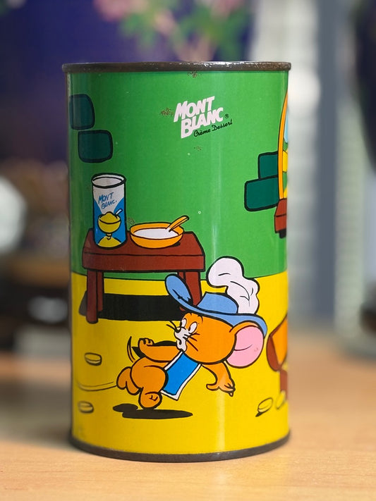 Tirelire vintage Mont Blanc Tom et Jerry 1989 vert