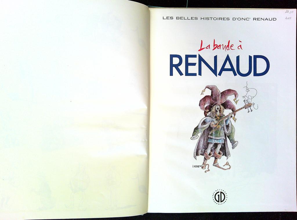 Bd – La Bande à Renaud – Bd de collection – Édition originale 1986