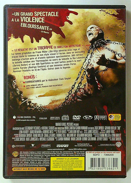 Dvd film 300 zack Snyder
