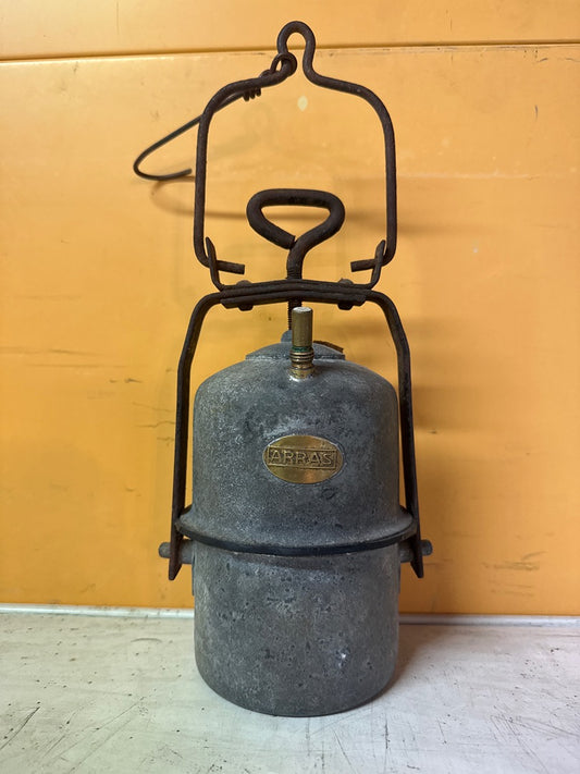 Lampe Arpax – Lampe de mineur ancienne en métal