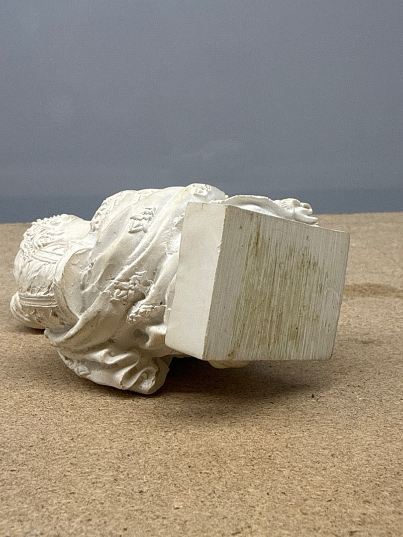 Buste De Femme – Sans Marque – Bibelots – Statuette En Plâtre Blanc