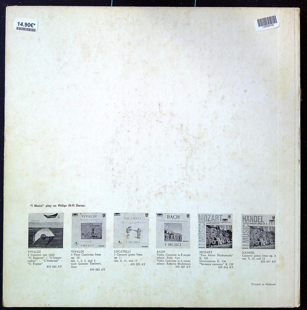 Vinyle – Vivaldi – Musique Classique – Les Quatre Saisons