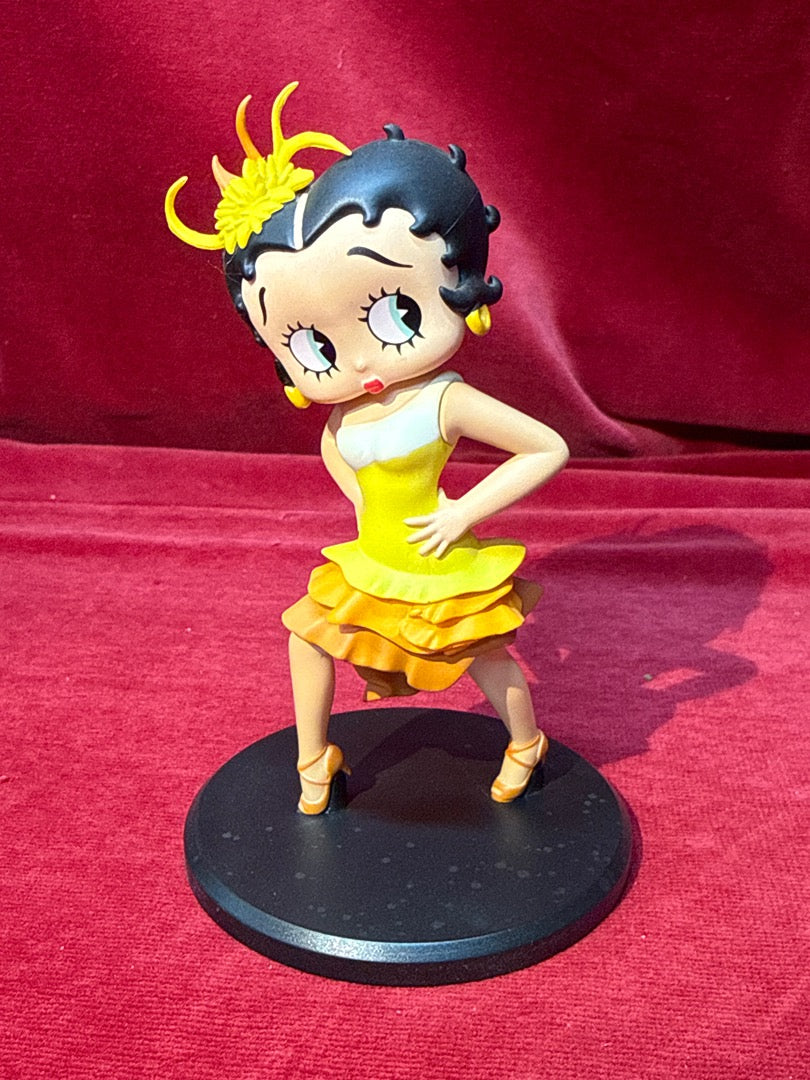 Figurine Betty Boop danseuse robe jaune Fleischer Studios