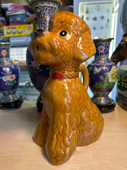 Pichet Barbotine Caniche Céramique