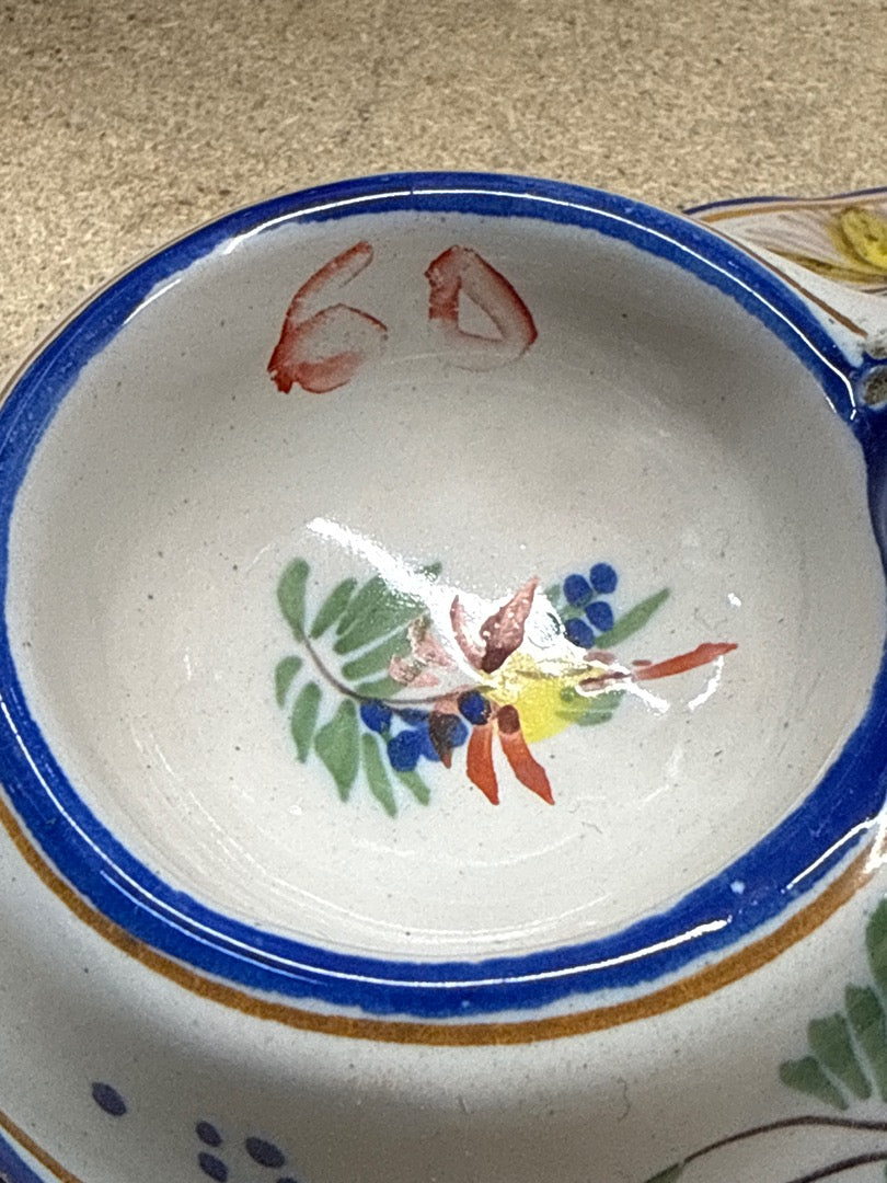Saleron – Moustiers – Service de table – Double en faïence blanc
