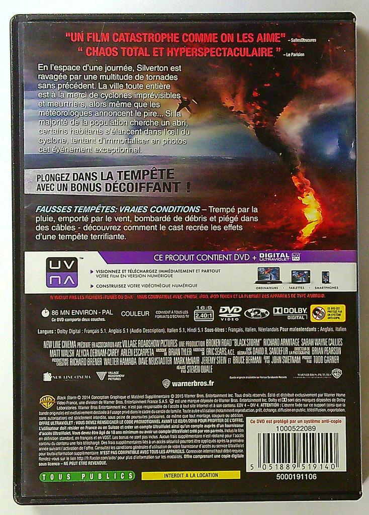 Dvd Black Storm Warner Bros