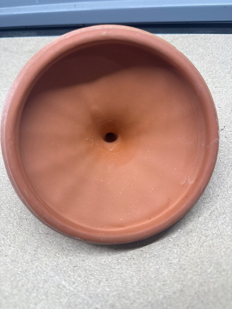 Pot à oignons – Céramique – Conservation – Vintage terre cuite