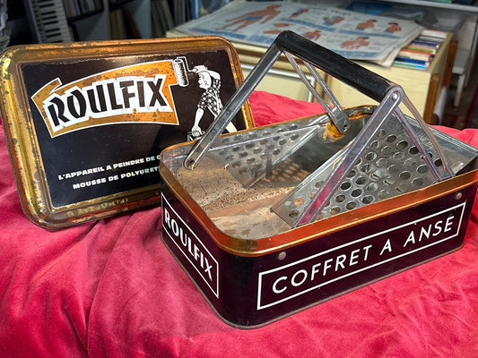 Coffret à anse – Roulfix – Collection – Métal vintage