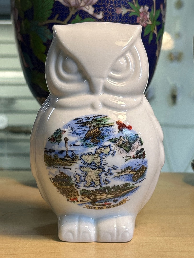 Tirelire Hibou Souvenir Île de Bréhat