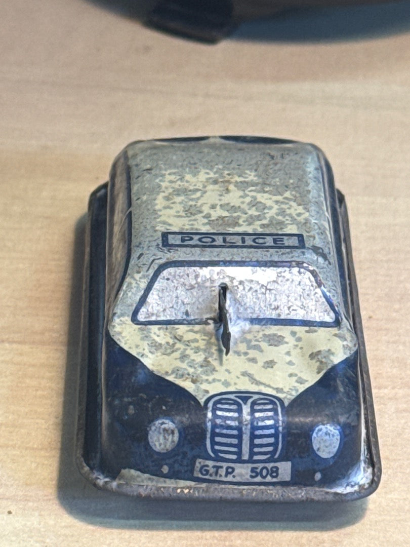 Voiture de police – Gtp 508 – Jouet – Tôle lithographiée vintage