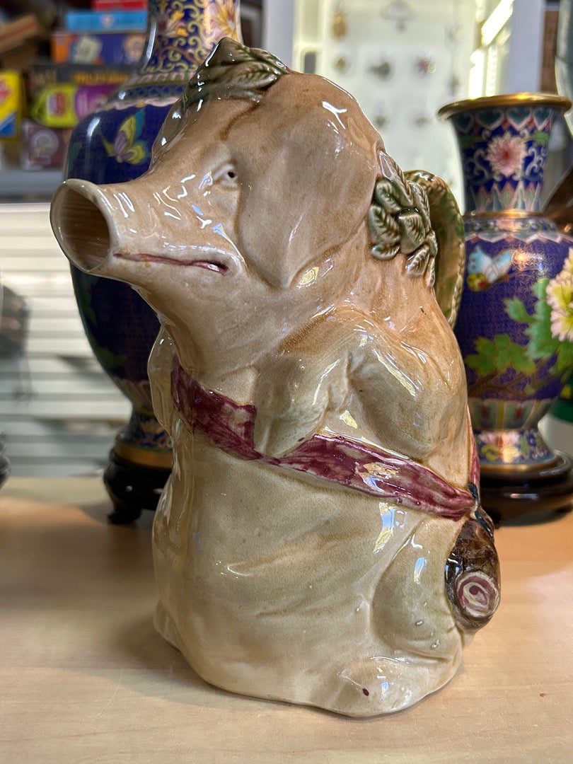 Pichet Barbotine Cochon