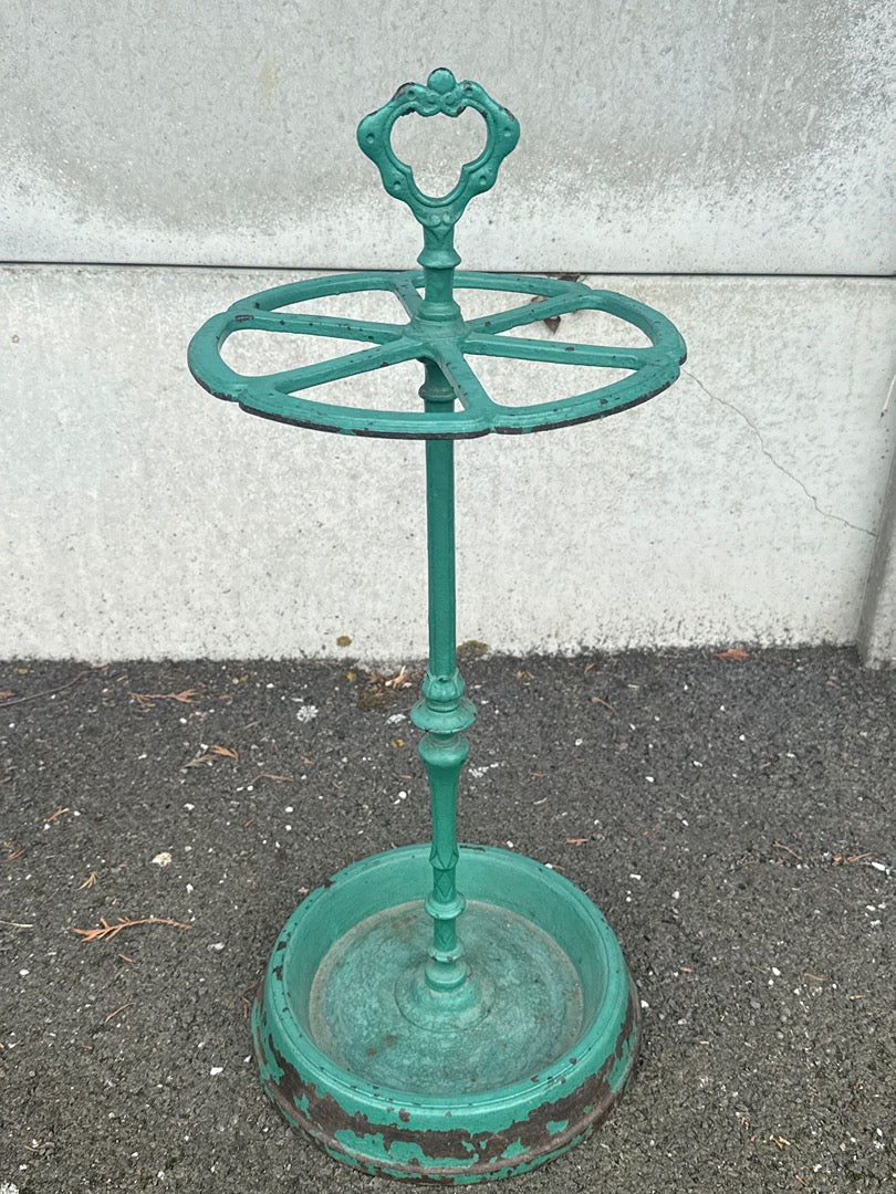 Porte Parapluie – Fonte – Vert – Vintage Style Ancien