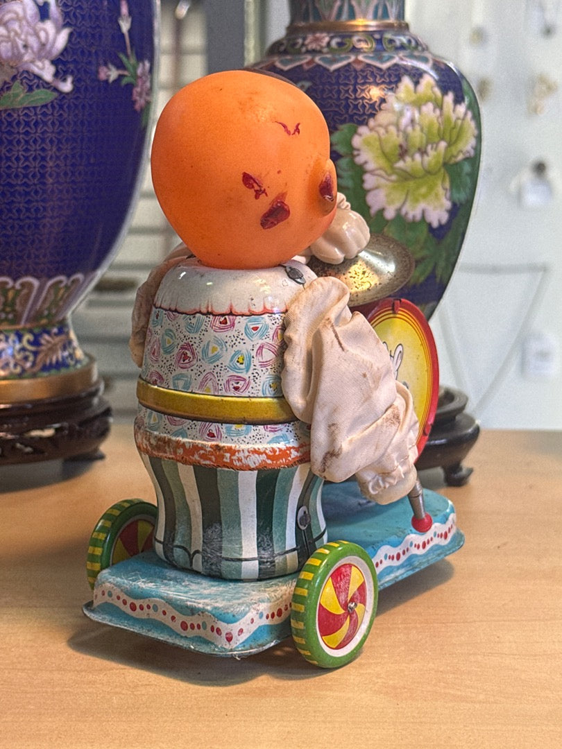 Jouet mécanique – Vintage – Jouet – Batteur en tôle
