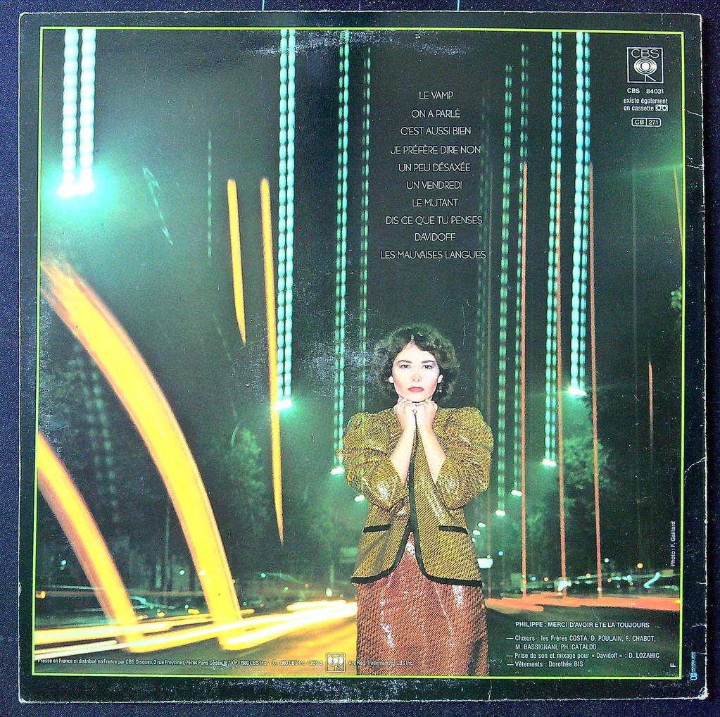 Disque vinyle – Chantal Bassi – Musique – Album original Cbs